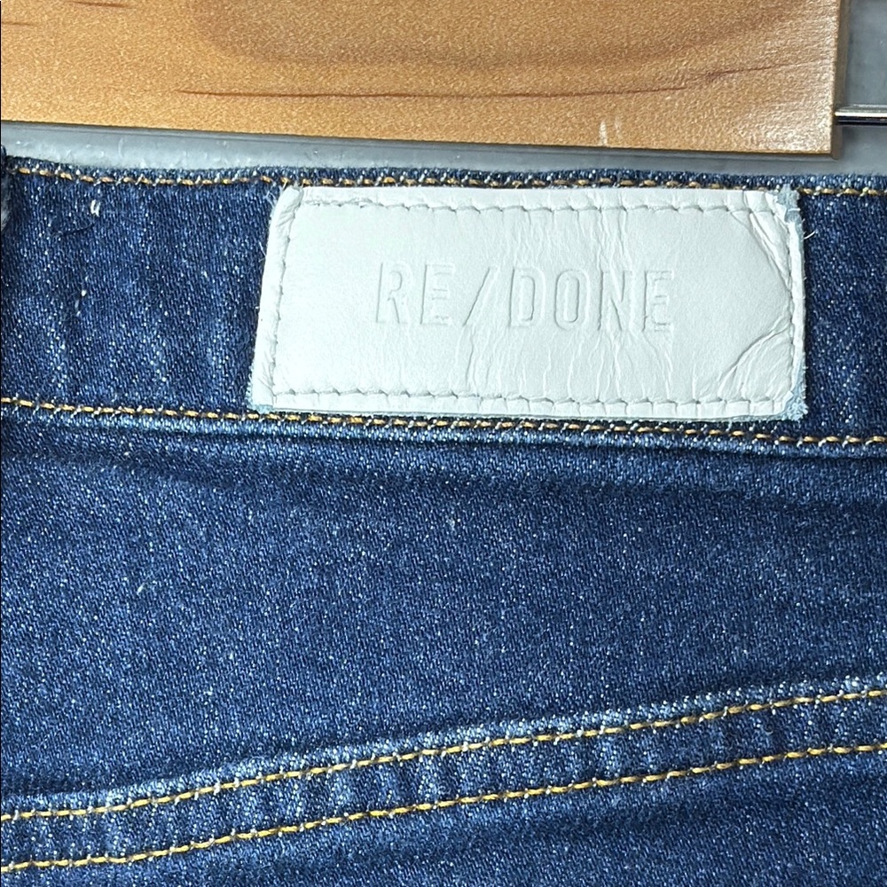 RE/DONE 70's Straight Dark Wash Denim Jeans - Picture 3 of 9